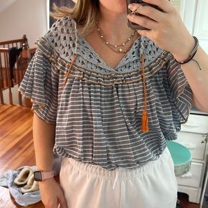 Free people small cropped shirt